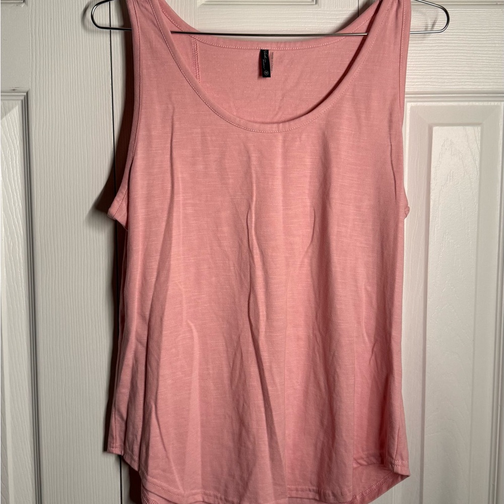 Elegant Pink Sleeveless Tank Top